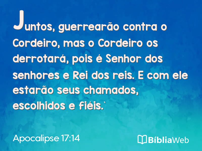Apocalipse 17:14 em imagem para compartilhar