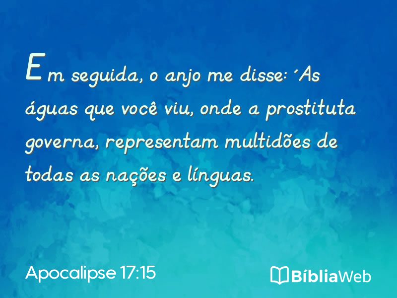 Apocalipse 17:15 em imagem para compartilhar