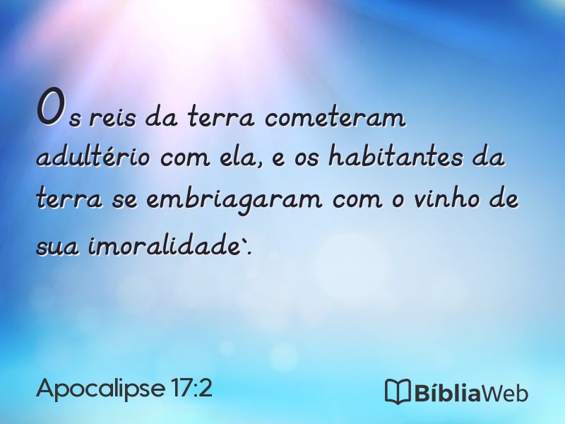 Apocalipse 17:2 em imagem para compartilhar