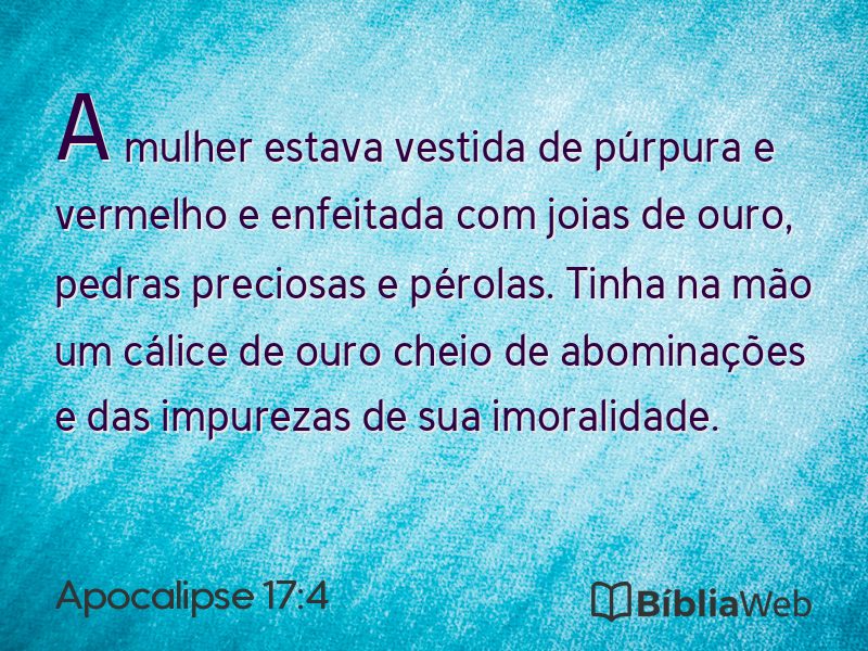 Apocalipse 17:4 em imagem para compartilhar