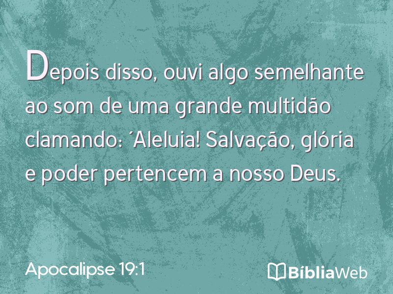 Apocalipse 19:1 em imagem para compartilhar