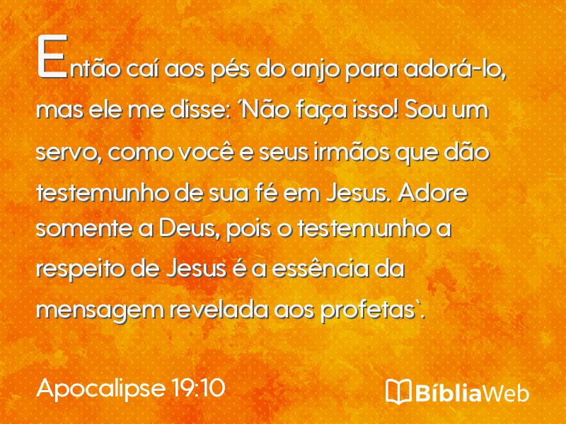 Apocalipse 19:10 em imagem para compartilhar
