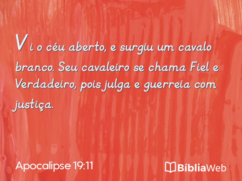 Apocalipse 19:11 em imagem para compartilhar