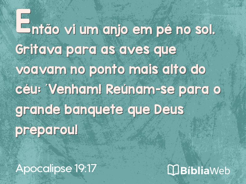 Apocalipse 19:17 em imagem para compartilhar