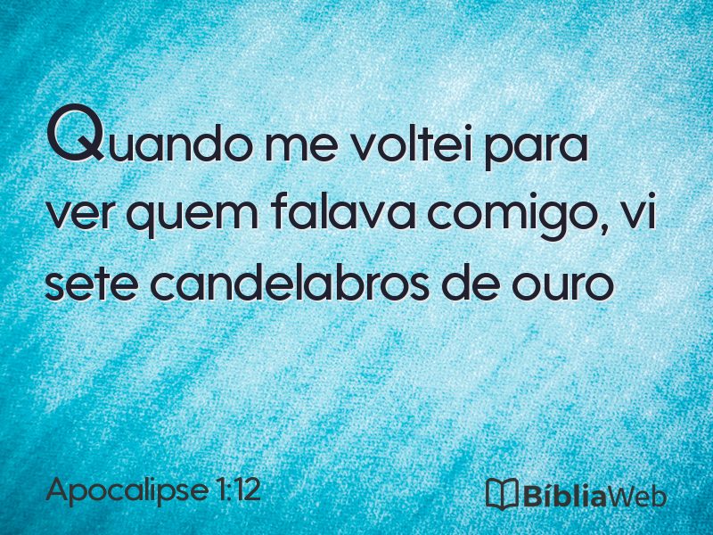 Apocalipse 1:12 em imagem para compartilhar