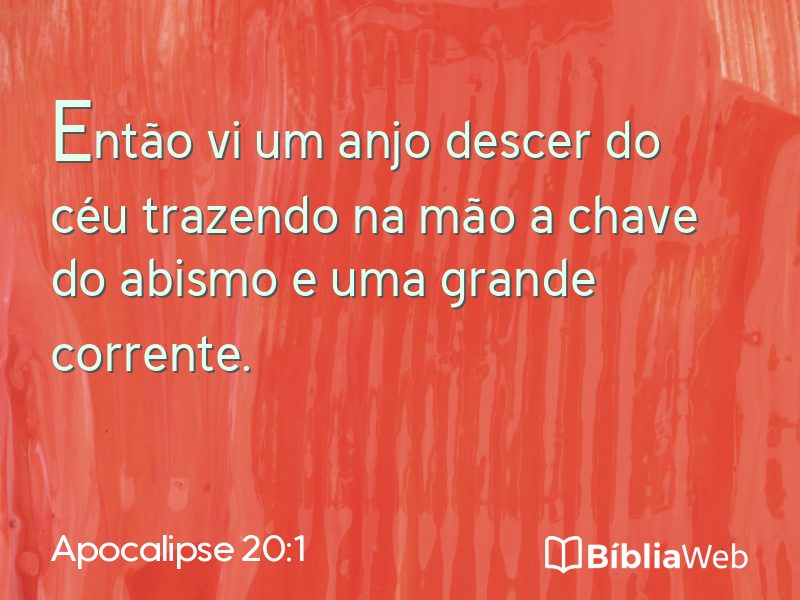 Apocalipse 20:1 em imagem para compartilhar