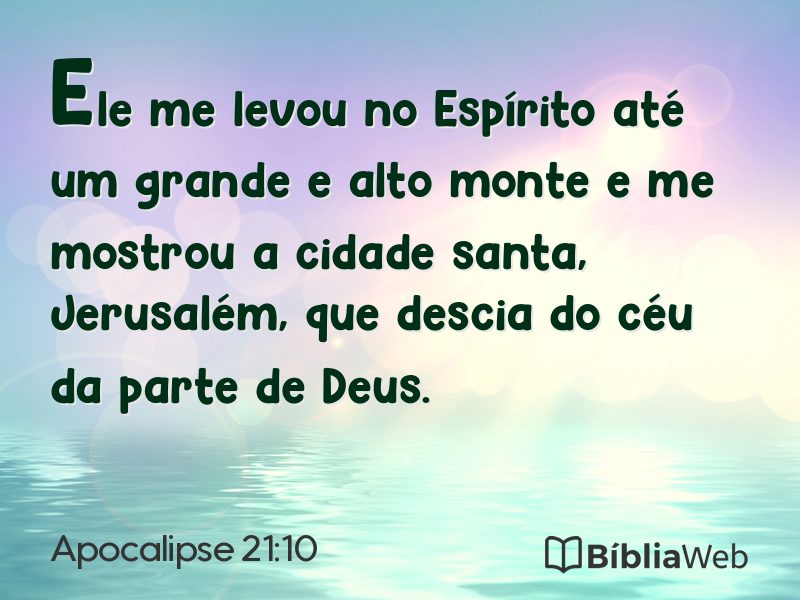Apocalipse 21:10 em imagem para compartilhar
