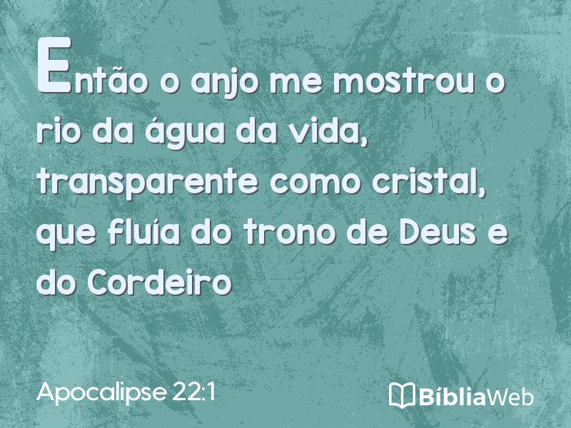 Apocalipse 22:1 em imagem para compartilhar