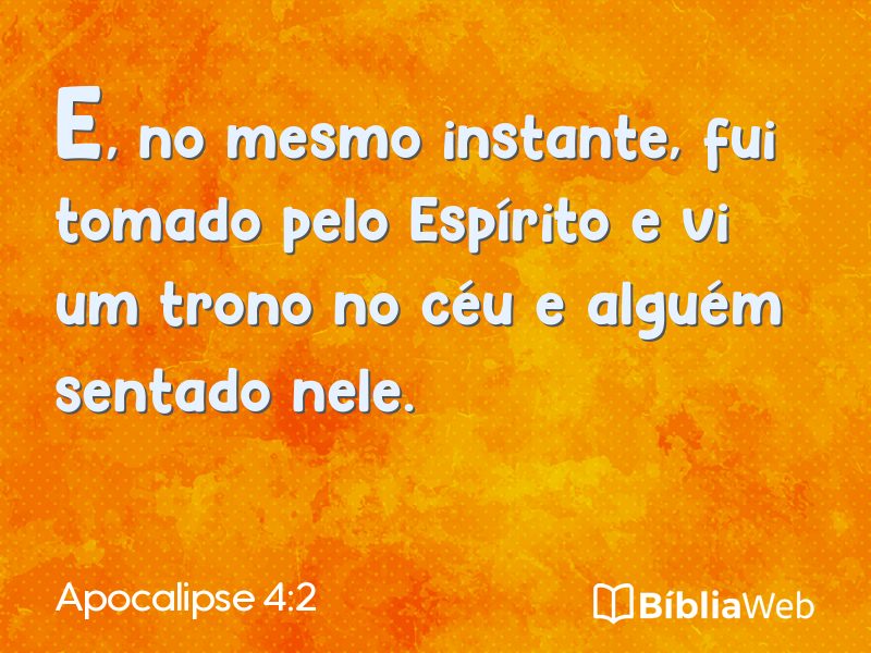 Apocalipse 4:2 em imagem para compartilhar