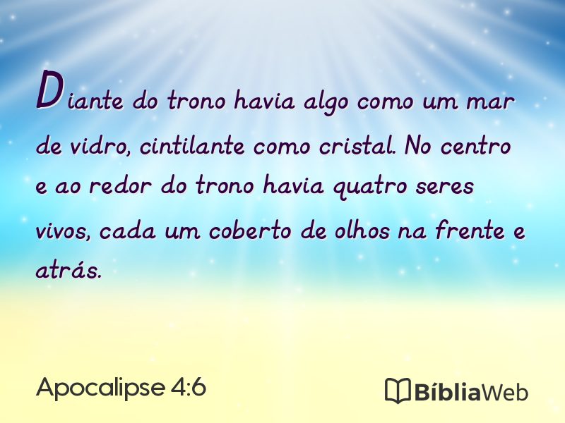 Apocalipse 4:6 em imagem para compartilhar