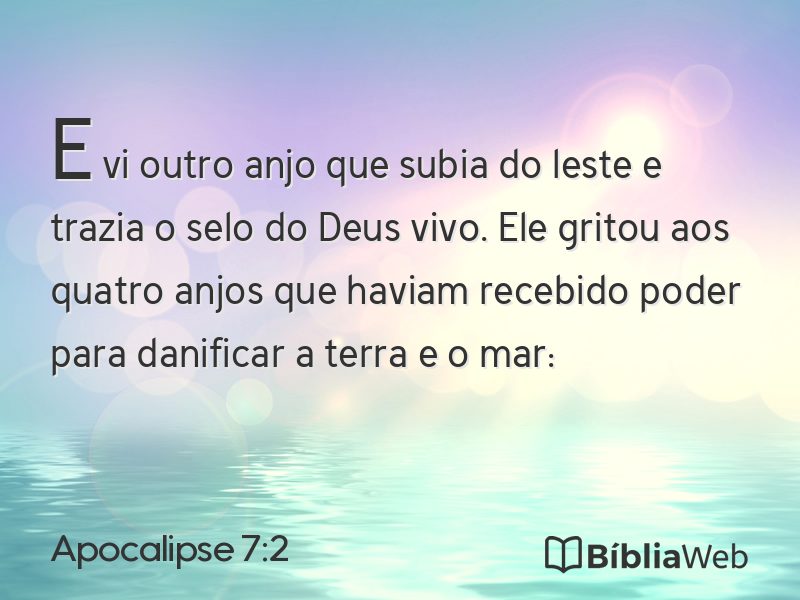 Apocalipse 7:2 em imagem para compartilhar