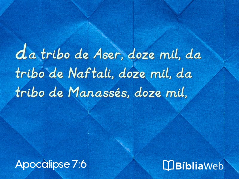 Apocalipse 7:6 em imagem para compartilhar