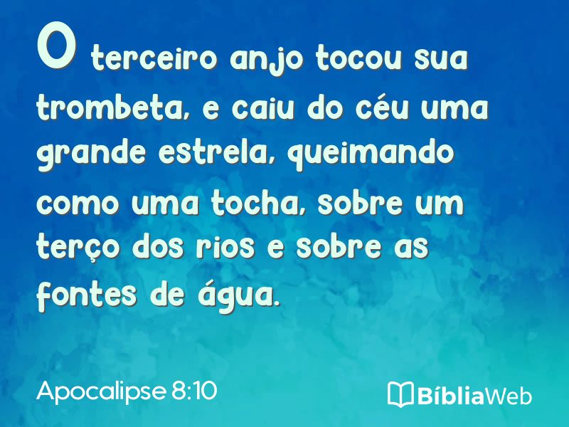 Apocalipse 8:10 em imagem para compartilhar