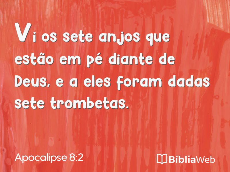 Apocalipse 8:2 em imagem para compartilhar