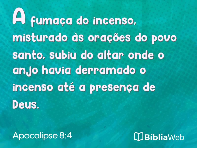 Apocalipse 8:4 em imagem para compartilhar