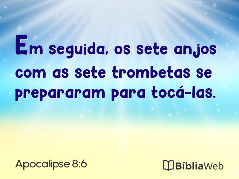 Apocalipse 8:6 em imagem para compartilhar