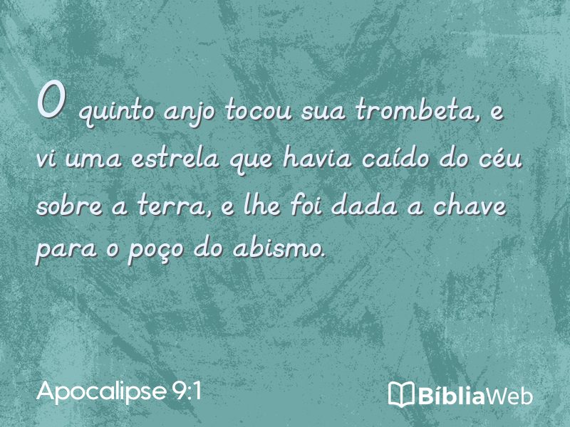 Apocalipse 9:1 em imagem para compartilhar