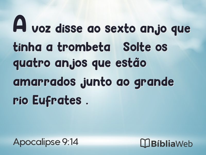 Apocalipse 9:14 em imagem para compartilhar
