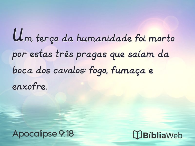 Apocalipse 9:18 em imagem para compartilhar