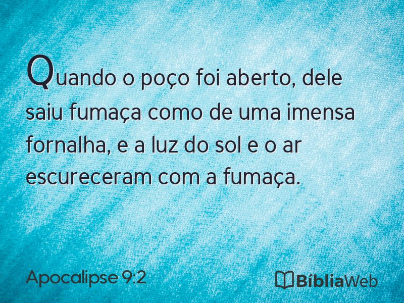 Apocalipse 9:2 em imagem para compartilhar