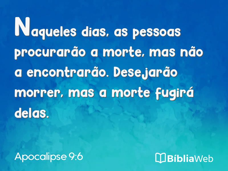 Apocalipse 9:6 em imagem para compartilhar