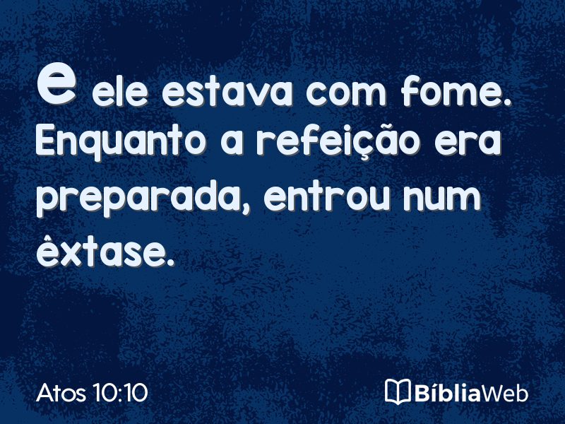 Atos 10:10 em imagem para compartilhar