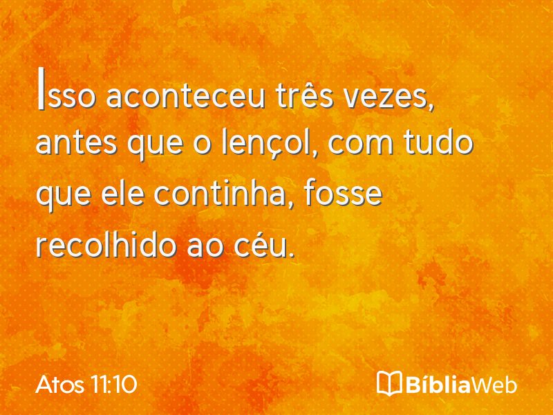 Atos 11:10 em imagem para compartilhar