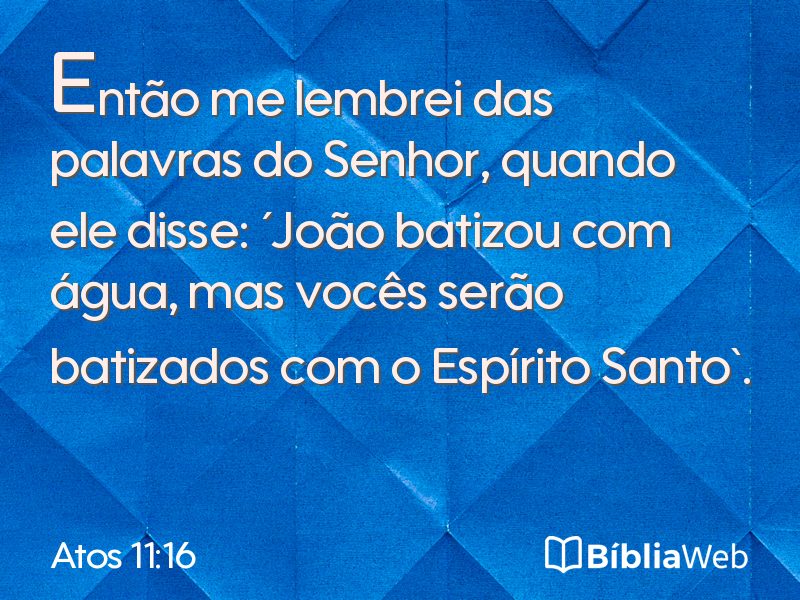 Atos 11:16 em imagem para compartilhar