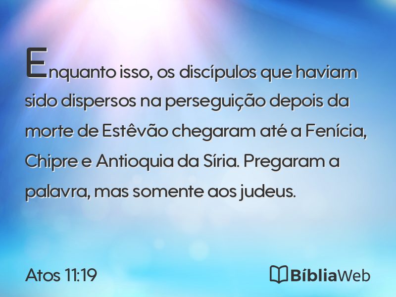 Atos 11:19 em imagem para compartilhar