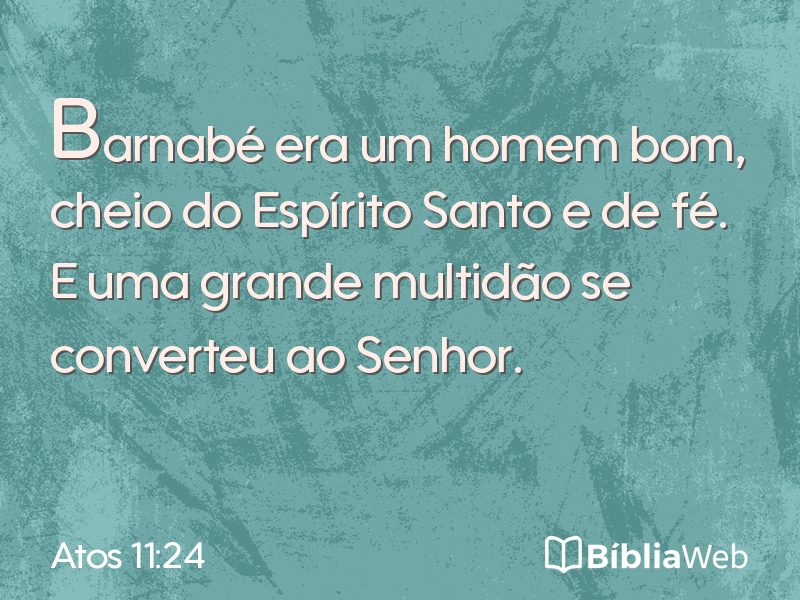 Atos 11:24 em imagem para compartilhar