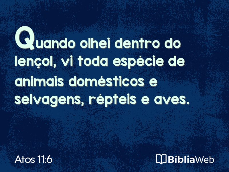 Atos 11:6 em imagem para compartilhar
