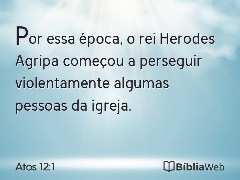Atos 12:1 em imagem para compartilhar