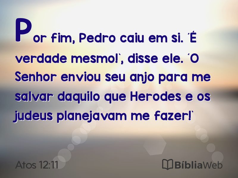 Atos 12:11 em imagem para compartilhar