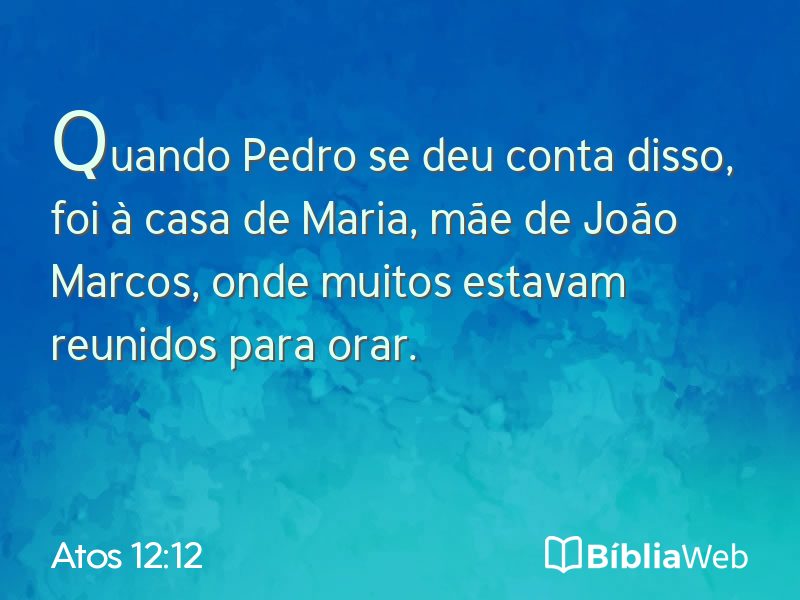 Atos 12:12 em imagem para compartilhar
