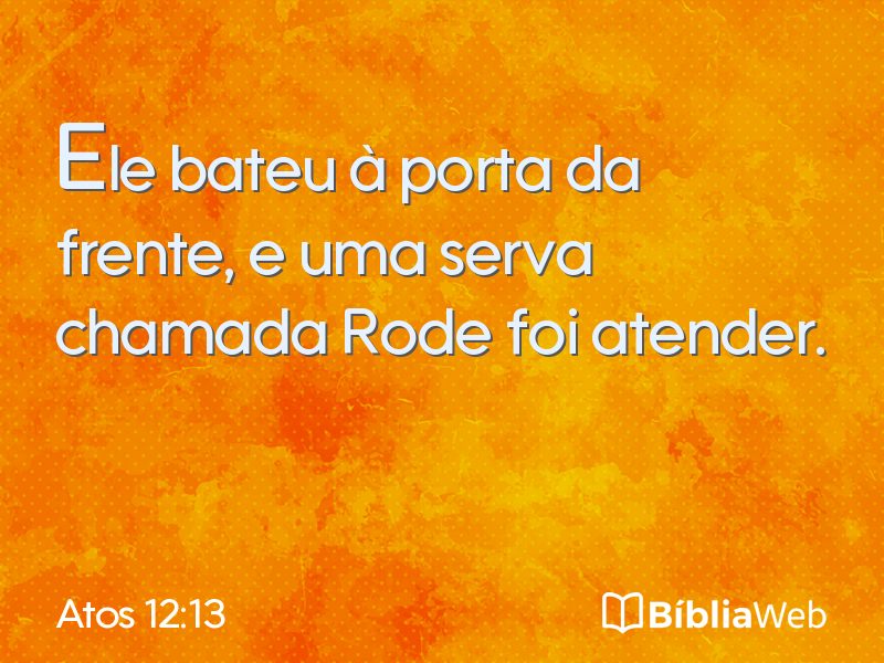 Atos 12:13 em imagem para compartilhar