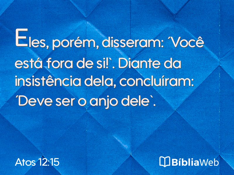 Atos 12:15 em imagem para compartilhar