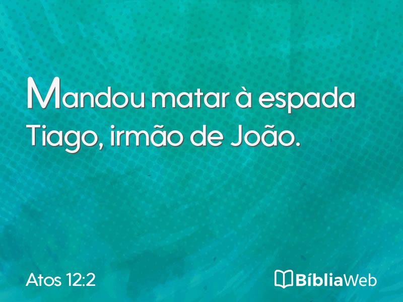 Atos 12:2 em imagem para compartilhar