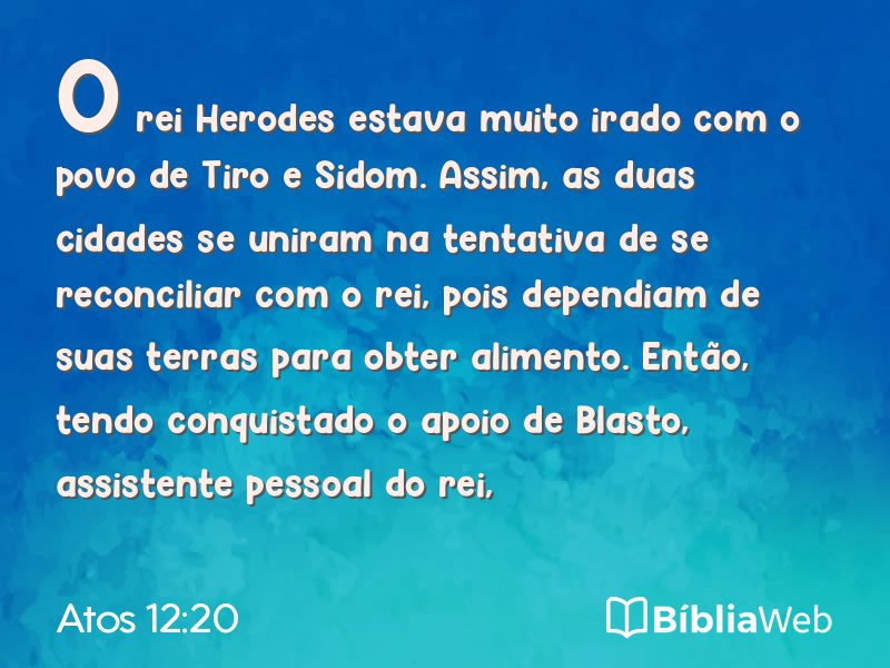 Atos 12:20 em imagem para compartilhar