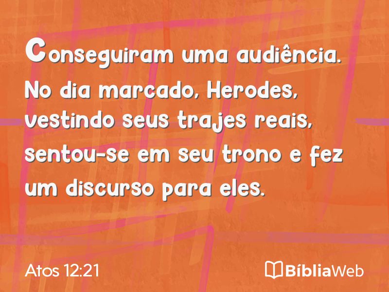 Atos 12:21 em imagem para compartilhar