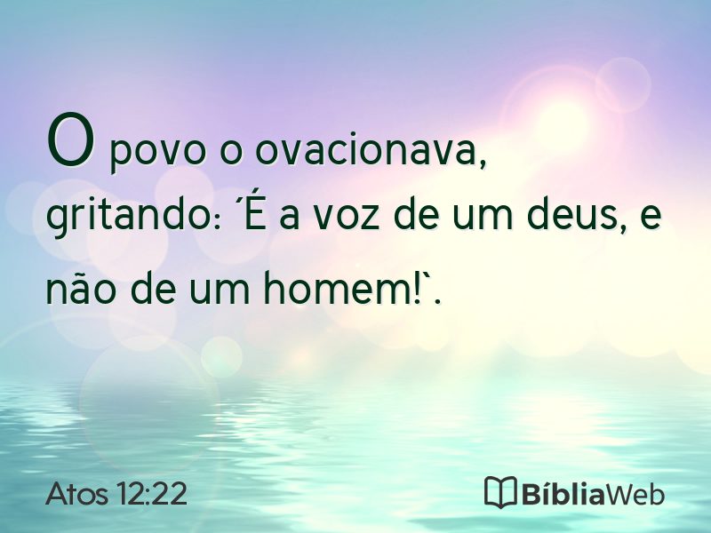 Atos 12:22 em imagem para compartilhar