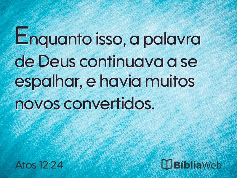 Atos 12:24 em imagem para compartilhar