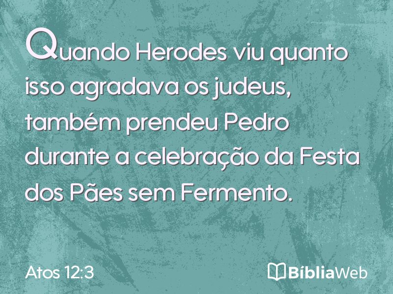 Atos 12:3 em imagem para compartilhar