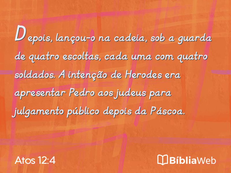 Atos 12:4 em imagem para compartilhar