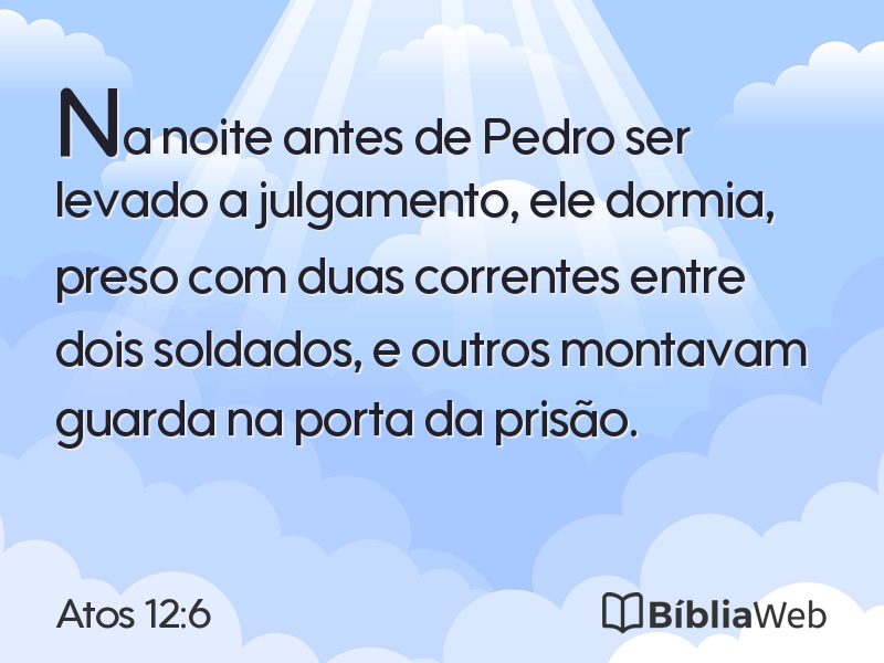Atos 12:6 em imagem para compartilhar