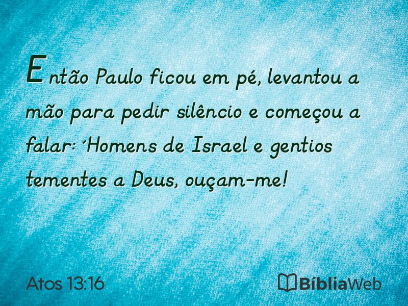 Atos 13:16 em imagem para compartilhar