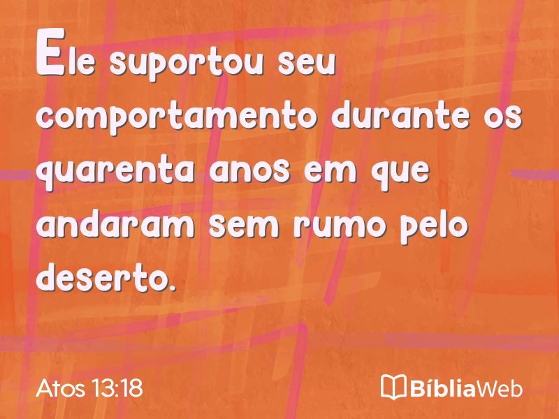 Atos 13:18 em imagem para compartilhar