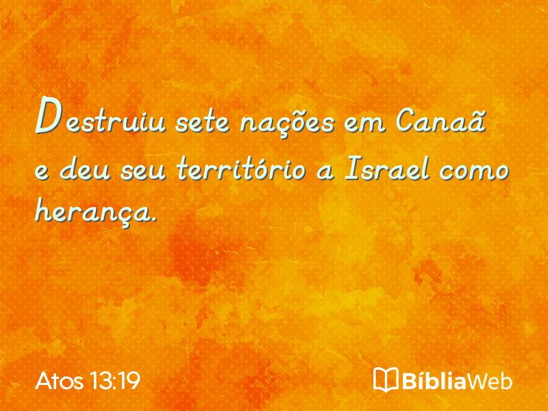 Atos 13:19 em imagem para compartilhar
