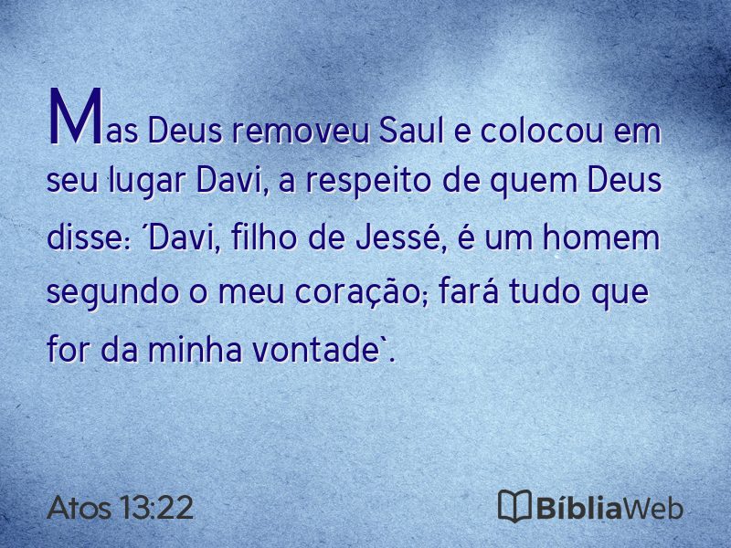 Atos 13:22 em imagem para compartilhar
