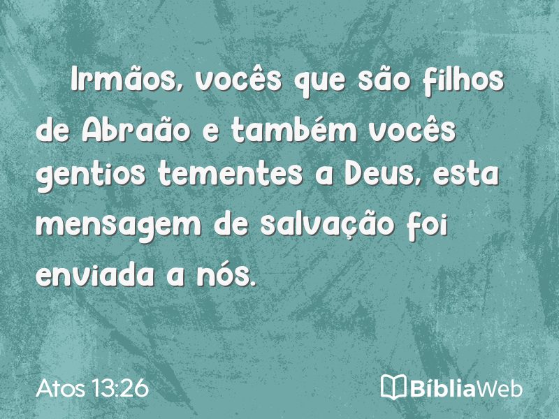 Atos 13:26 em imagem para compartilhar