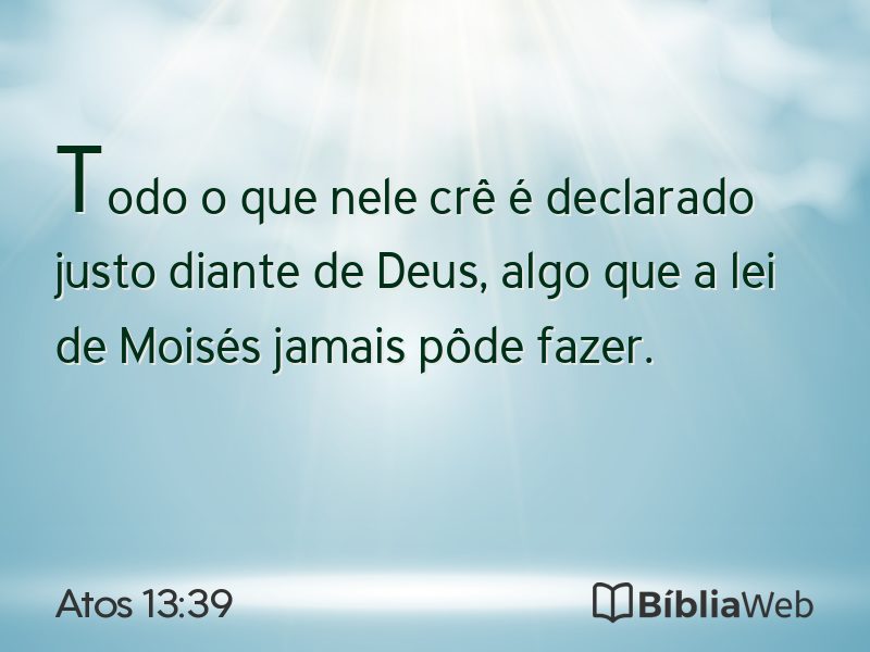 Atos 13:39 em imagem para compartilhar
